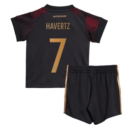 Jalkapallo Pelipaidat/Peliasut Saksa Kai Havertz 7 Lasten Vieraspelipaita Mm-Kisat 2022
